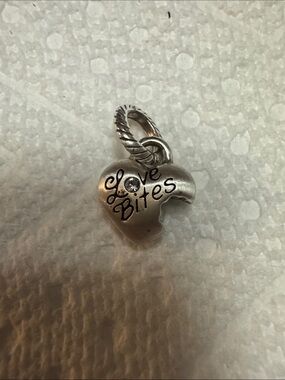 Brighton Sterling 'Love Bites' Heart Charm Pendant RETIRED